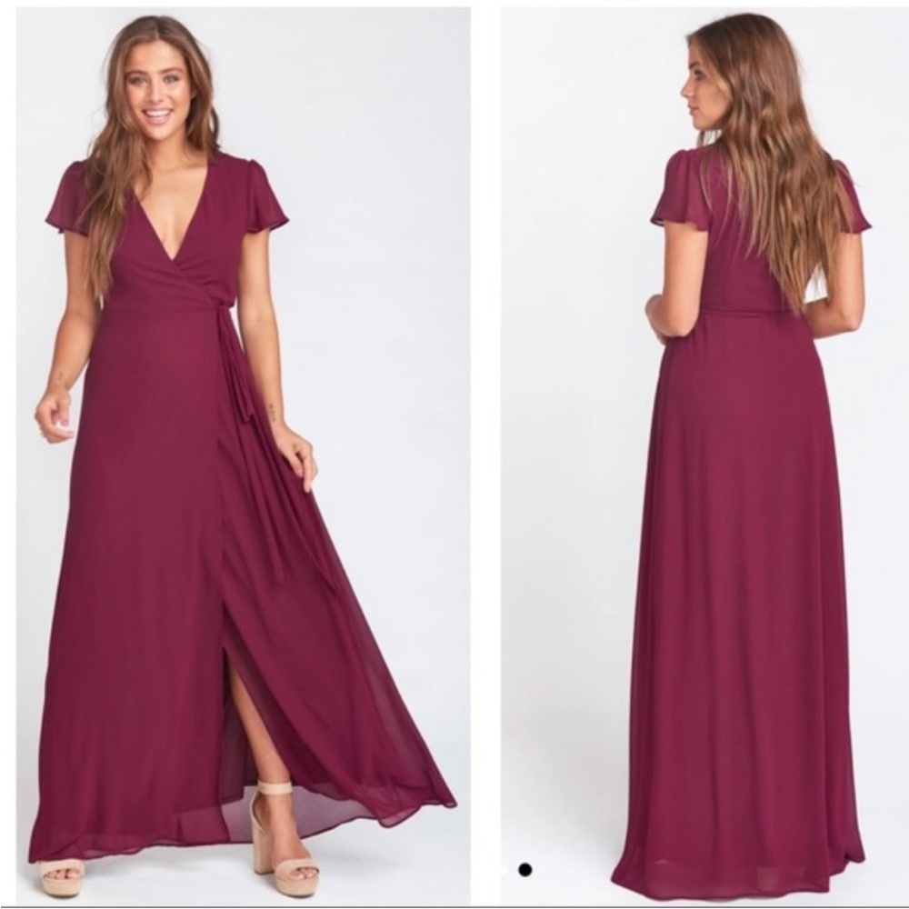 Show Me Your Mumu Noelle Flutter Sleeve Wrap Dress